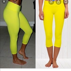 CLEARANCE Bright yellow lululemon crops